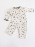 Baby Road Trip Print Cotton Pajama Set – 2-Piece Long Sleeve Sleepwear