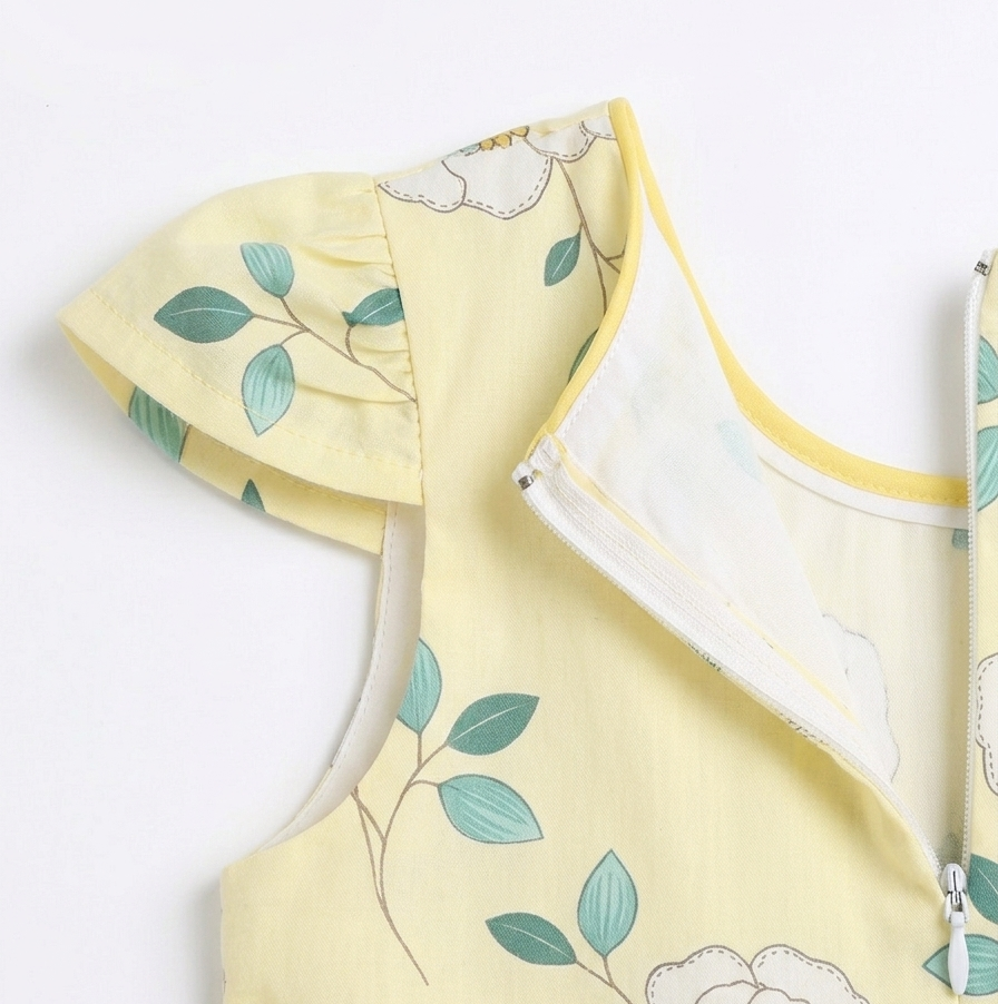 Sunny Daisy Delight – Premium Cotton Frock for Baby Girls