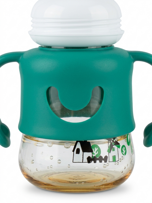 Baby Sippy Cup with Dual Handles and Windmill Propeller Lid – Leak-Proof Training Bottle