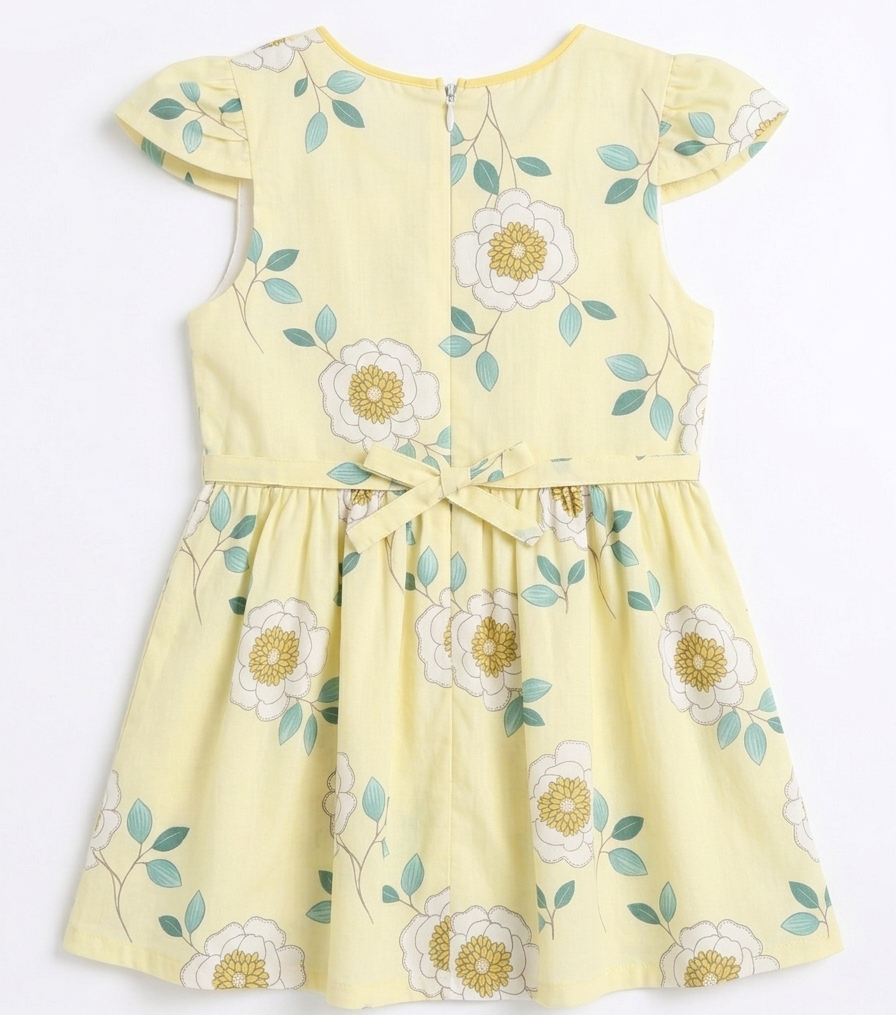 Sunny Daisy Delight – Premium Cotton Frock for Baby Girls
