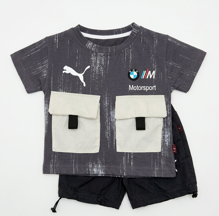 BMW Motorsport Racing Edition – Two-Piece Short Set for Boys