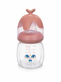TinyWorld Anti-Colic Silicone Nipple Baby Milk Bottle | Ergonomic Easy-Grip Feeding Bottle (Dusty Pink)