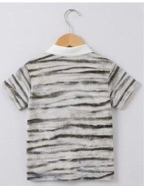 Boys "Eternal Journey" Tiger Stripe Polo Shirt – Casual Short Sleeve Kids Top