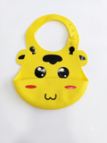 Happy Giraffe Silicone Baby Bib – Bright Yellow