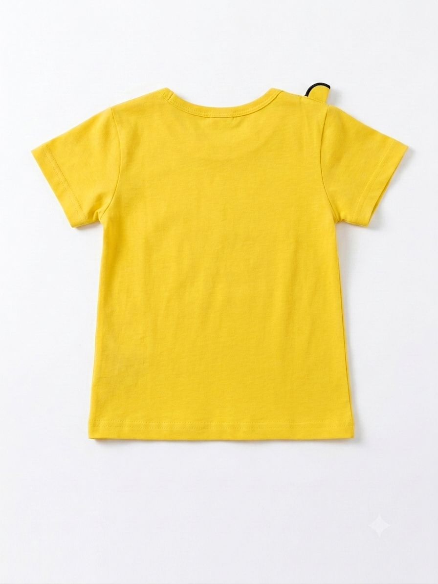 Little Musician Scalloped Border Graphic T-Shirt