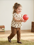 Toddler Girls' Polka Dot Puff-Sleeve Top and Bloomers Set