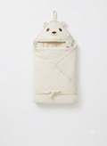 Hooded Bear Baby Swaddle Wrap / Carry Nest Sleeping Bag