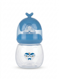 Whimsical Penguin-Themed Baby Feeding Bottle – Blue