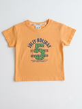 "Jolly Holiday" Graphic Crew Neck T-Shirt for Kids